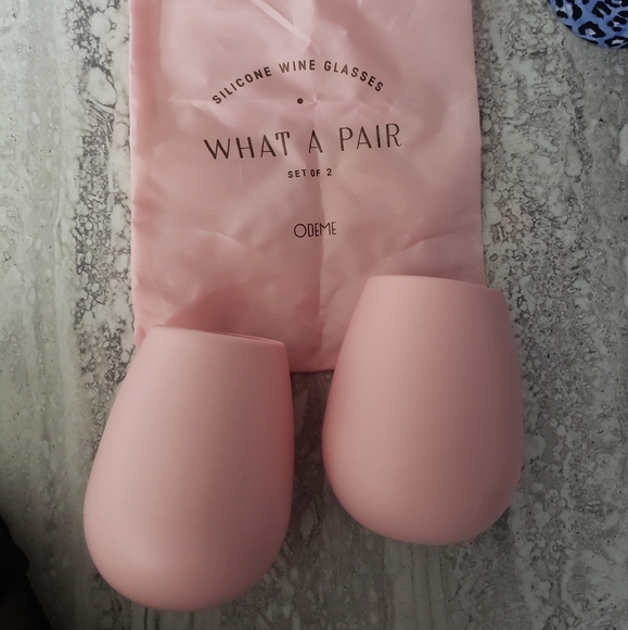 Other - Silicone wine glasses never used